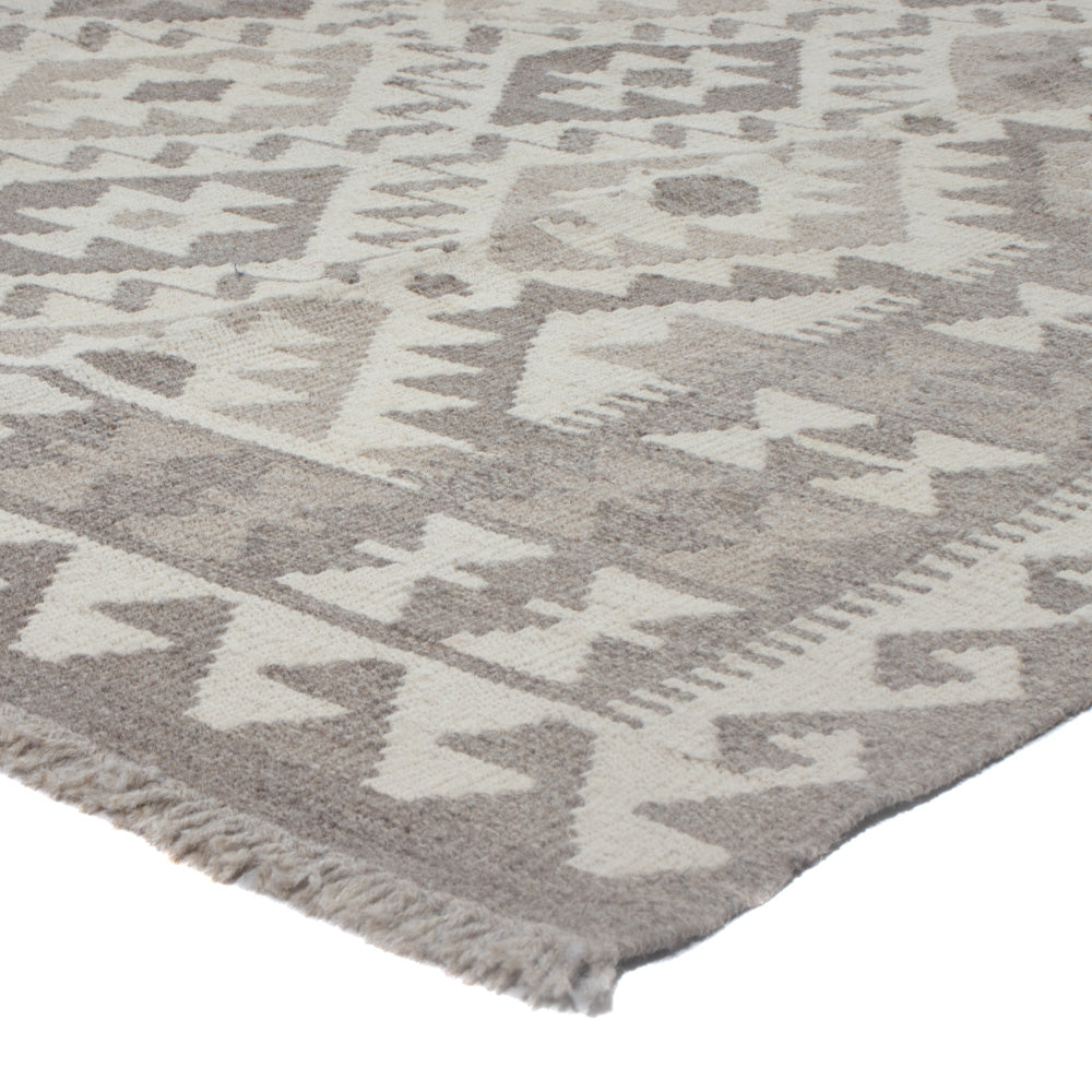 Kelim Rug - Splash - 240 x 179 cm - light grey