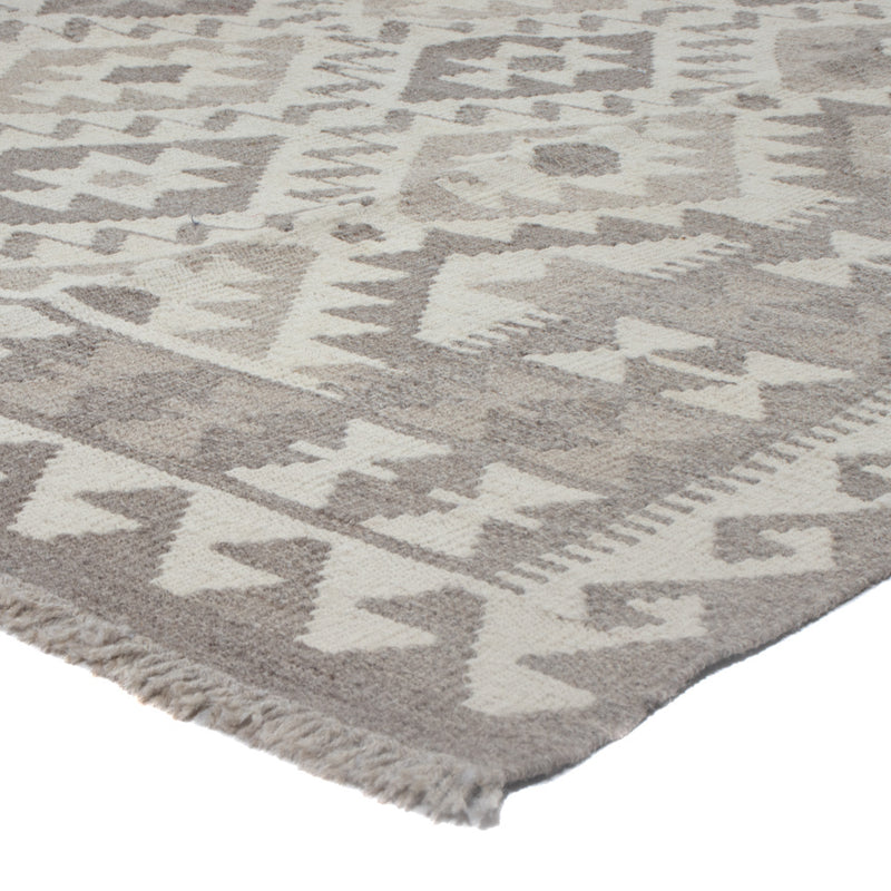 Kelim Rug - Splash - 240 x 179 cm - light grey