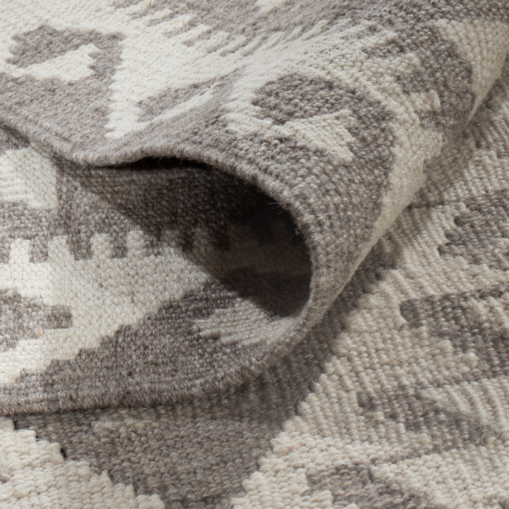 Kelim Rug - Splash - 240 x 179 cm - light grey