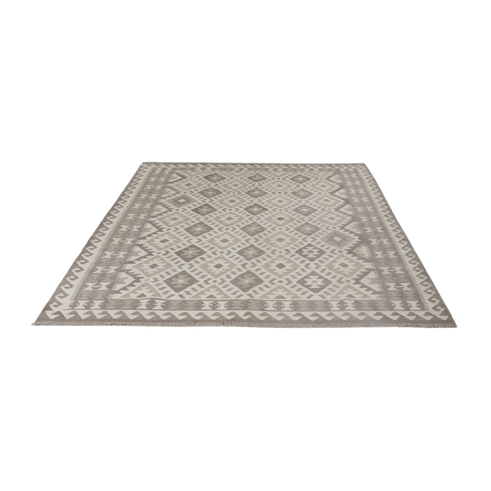 Kelim Rug - Splash - 240 x 179 cm - light grey