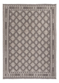 Kelim Rug - Splash - 244 x 177 cm - dark grey