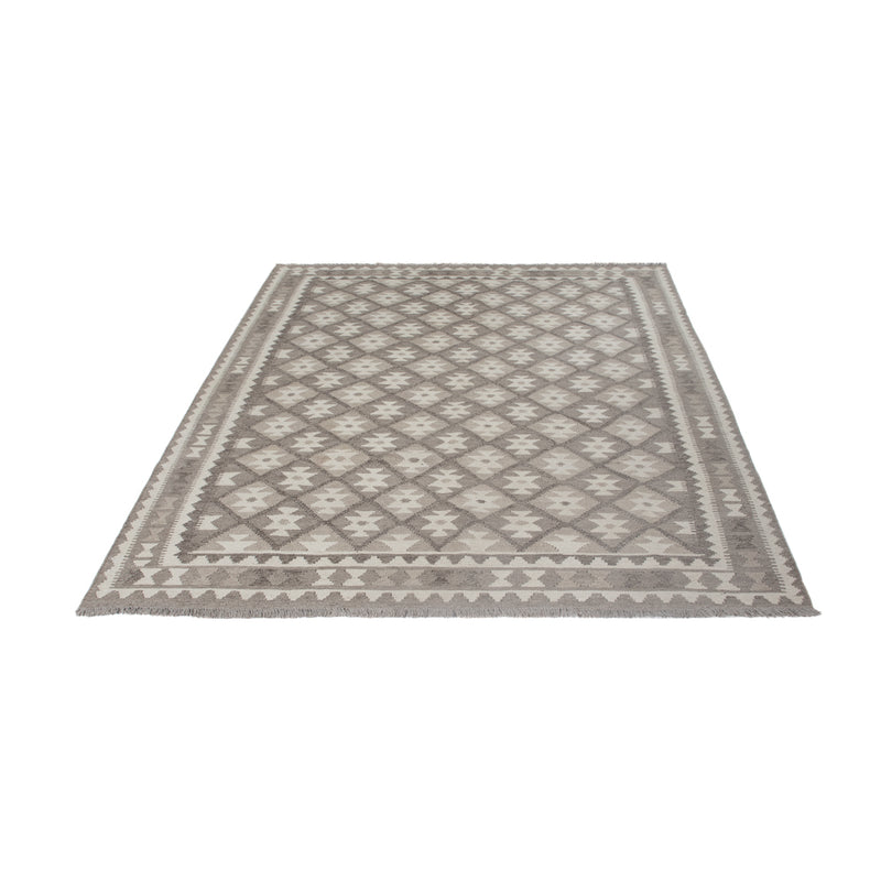 Kelim Rug - Splash - 244 x 177 cm - dark grey