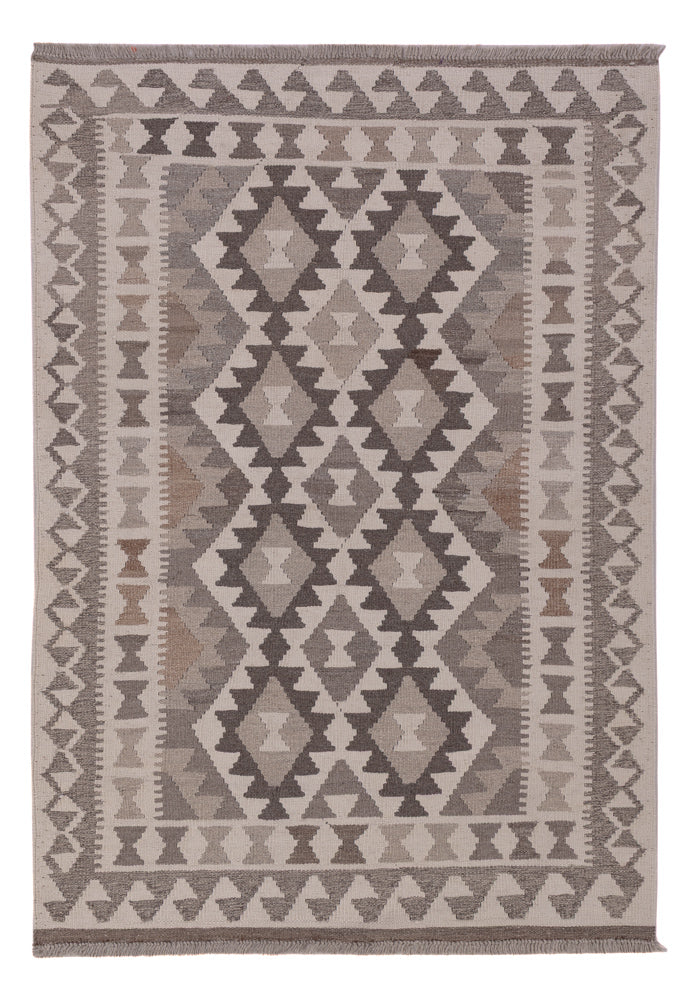 Kelim Rug - Splash - 149 x 104 cm - dark grey