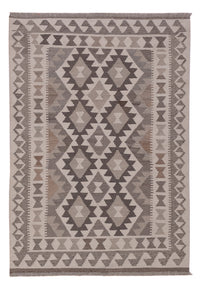 Kelim Rug - Splash - 149 x 104 cm - dark grey