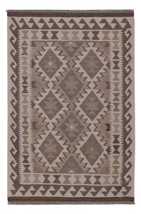Kelim Rug - Splash - 147 x 100 cm - dark grey