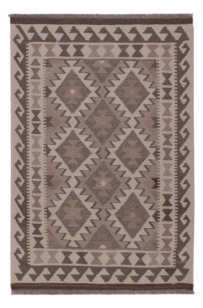 Kelim Rug - Splash - 147 x 100 cm - dark grey