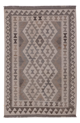 Kelim Rug - Splash - 155 x 103 cm - dark grey