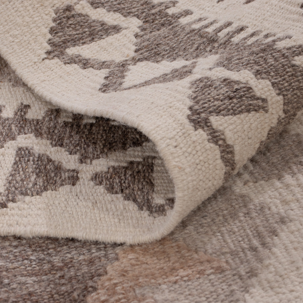 Kelim Rug - Splash - 155 x 103 cm - dark grey