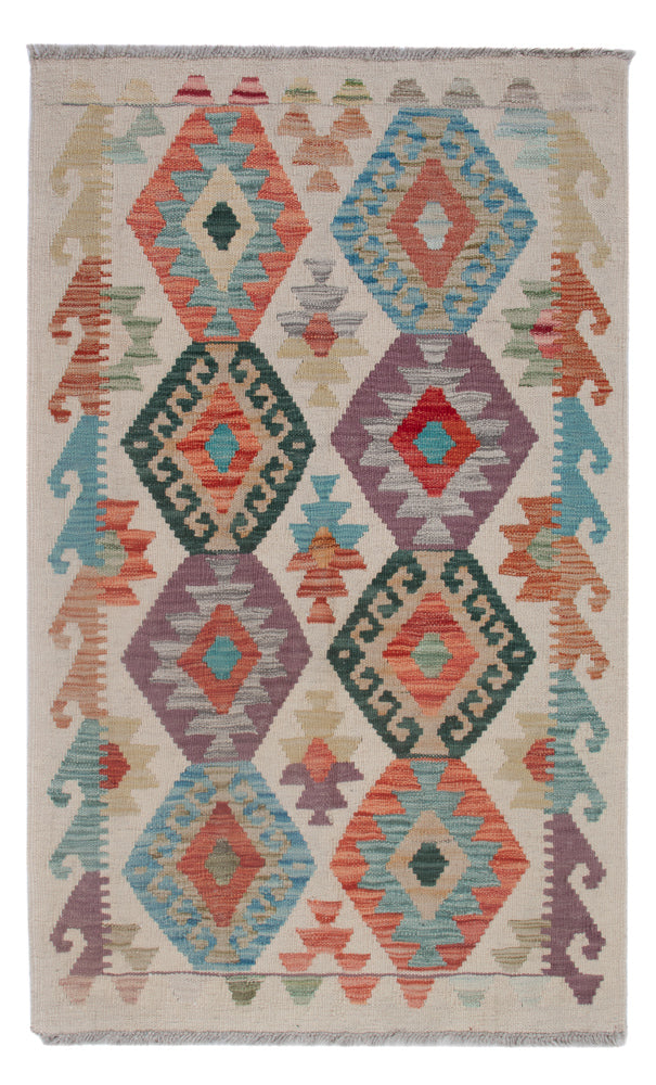 Kelim Rug - Splash - 125 x 78 cm - multicolored