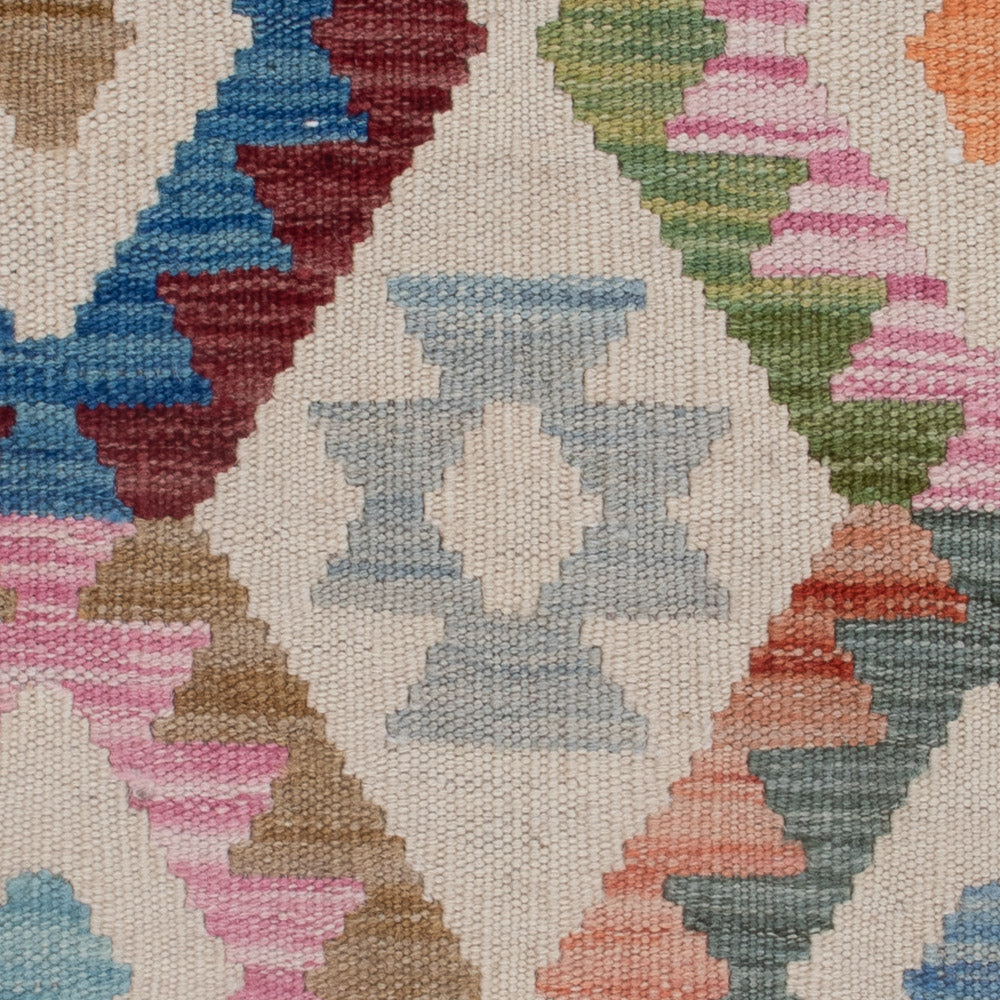 Kelim Rug - Splash - 126 x 80 cm - multicolored