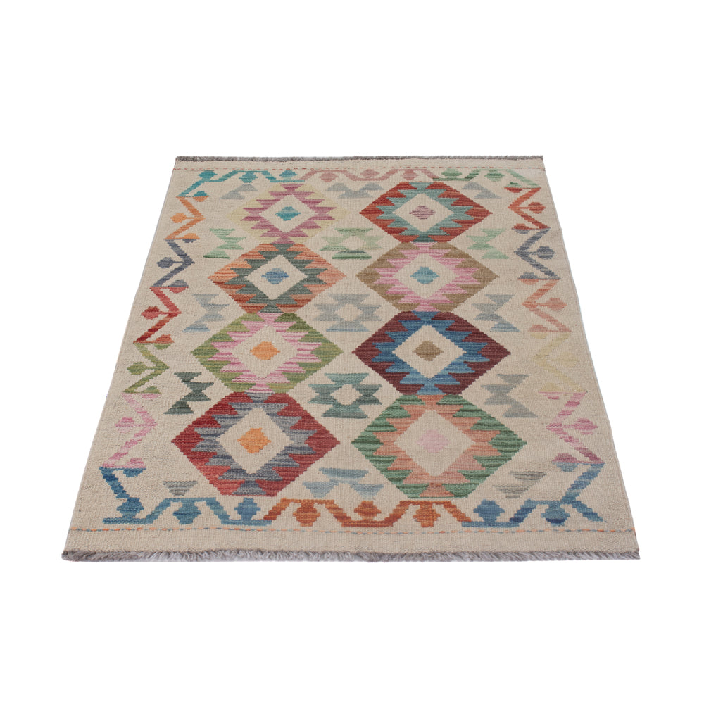Kelim Rug - Splash - 126 x 80 cm - multicolored