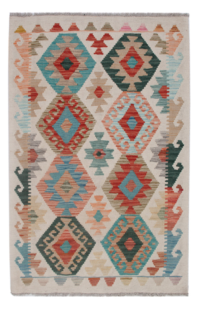 Kelim Rug - Splash - 128 x 82 cm - multicolored