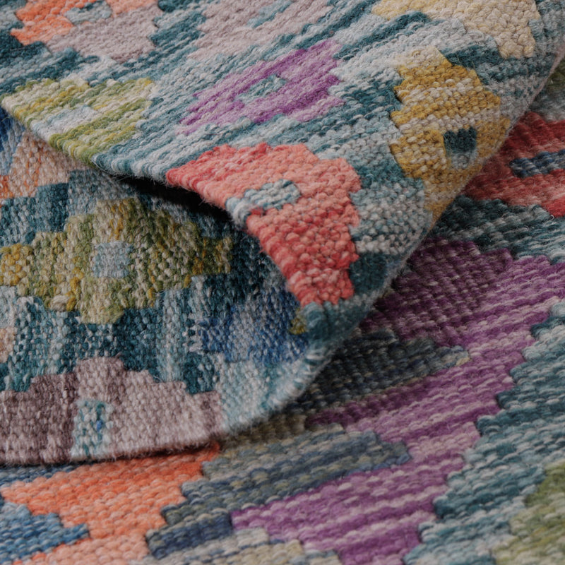 Kelim Rug - Splash - 128 x 84 cm - multicolored