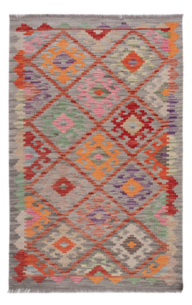 Kelim Rug - Splash - 130 x 83 cm - multicolored