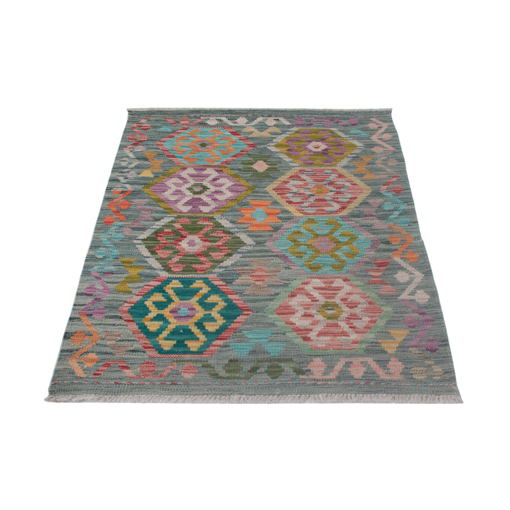 Kelim Teppich - Splash - 124 x 81 cm - mehrfarbig