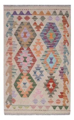 Kelim Rug - Splash - 121 x 78 cm - multicolored