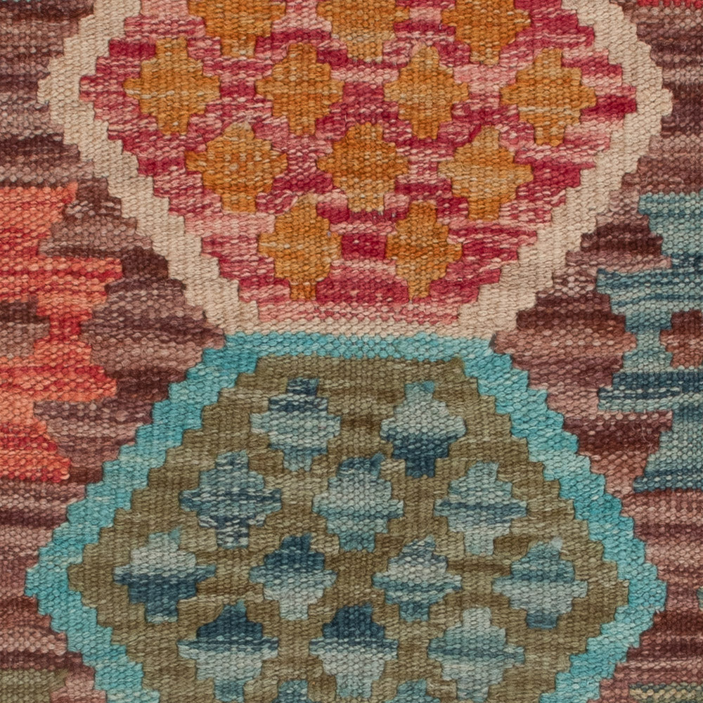 Kelim Rug - Splash - 126 x 89 cm - multicolored