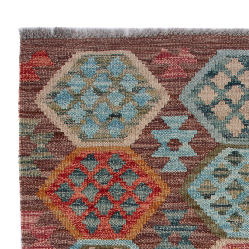 Kelim Rug - Splash - 126 x 89 cm - multicolored