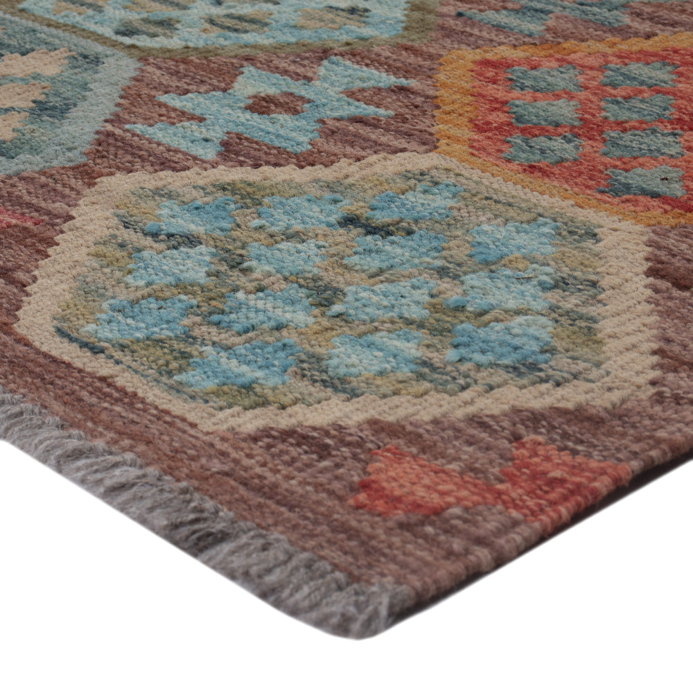 Kelim Rug - Splash - 126 x 89 cm - multicolored