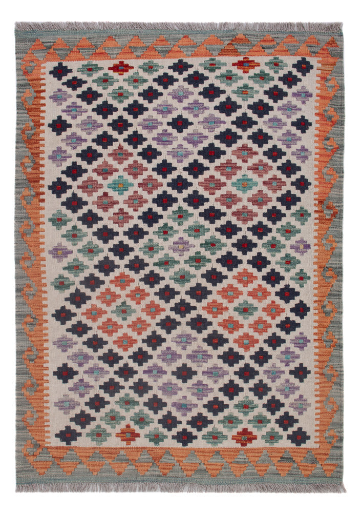 Kelim Rug - Splash - 125 x 91 cm - multicolored