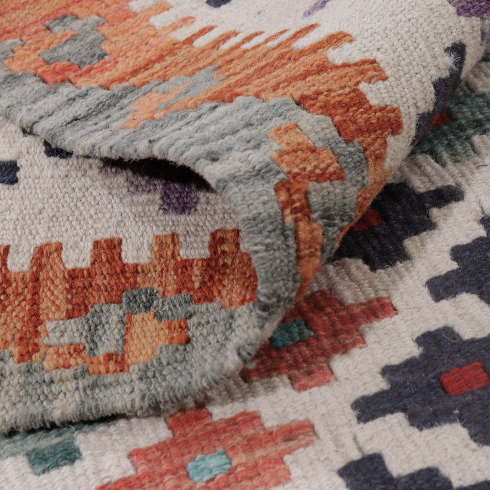 Kelim Rug - Splash - 125 x 91 cm - multicolored