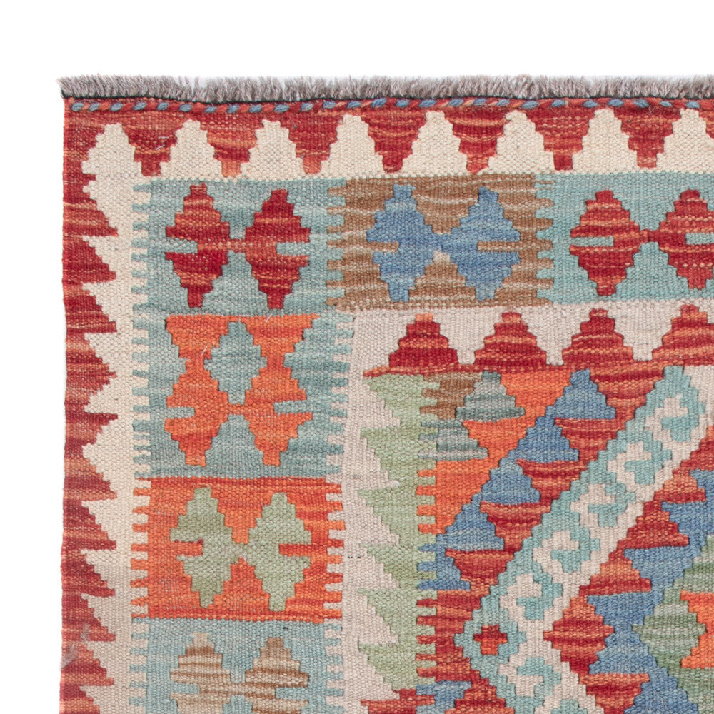 Kelim Rug - Splash - 113 x 89 cm - multicolored