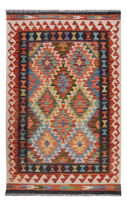 Kelim Rug - Splash - 132 x 85 cm - multicolored