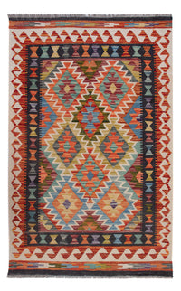 Kelim Rug - Splash - 132 x 85 cm - multicolored