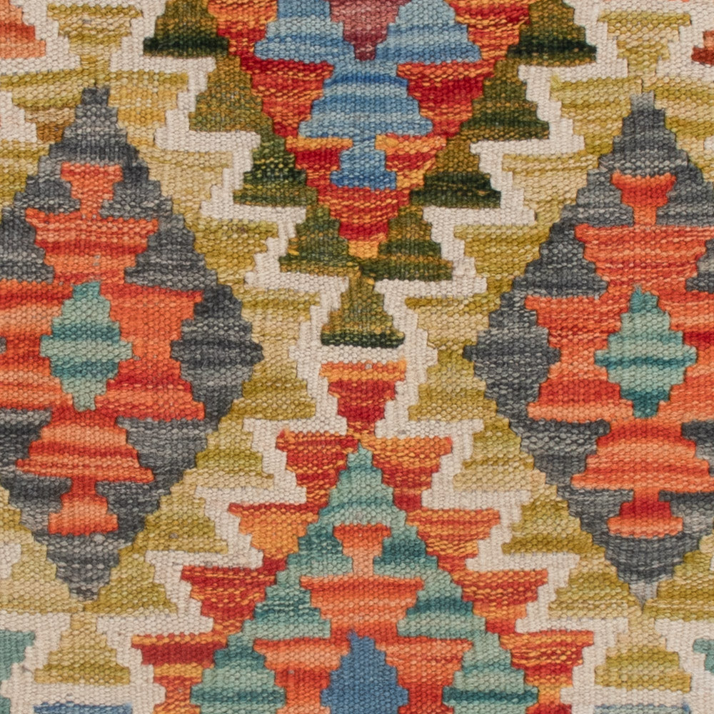 Kelim Rug - Splash - 132 x 85 cm - multicolored