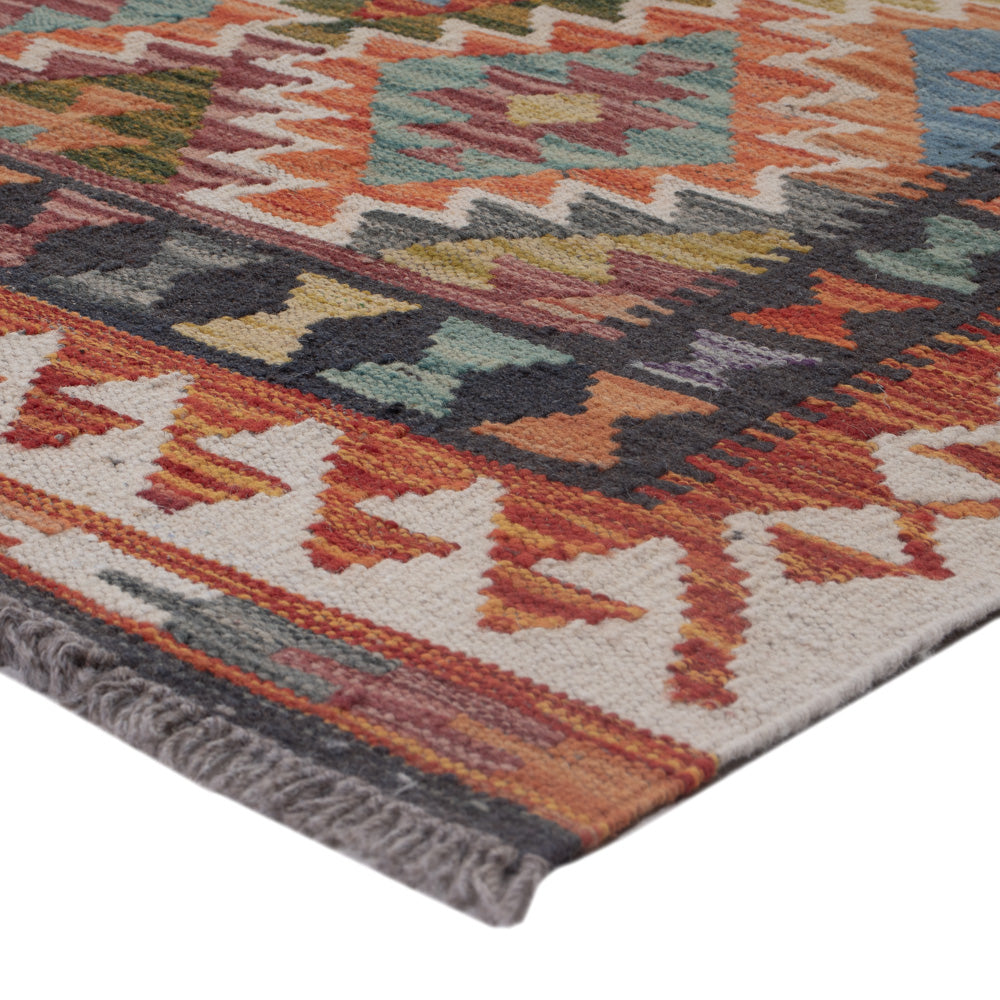 Kelim Rug - Splash - 132 x 85 cm - multicolored