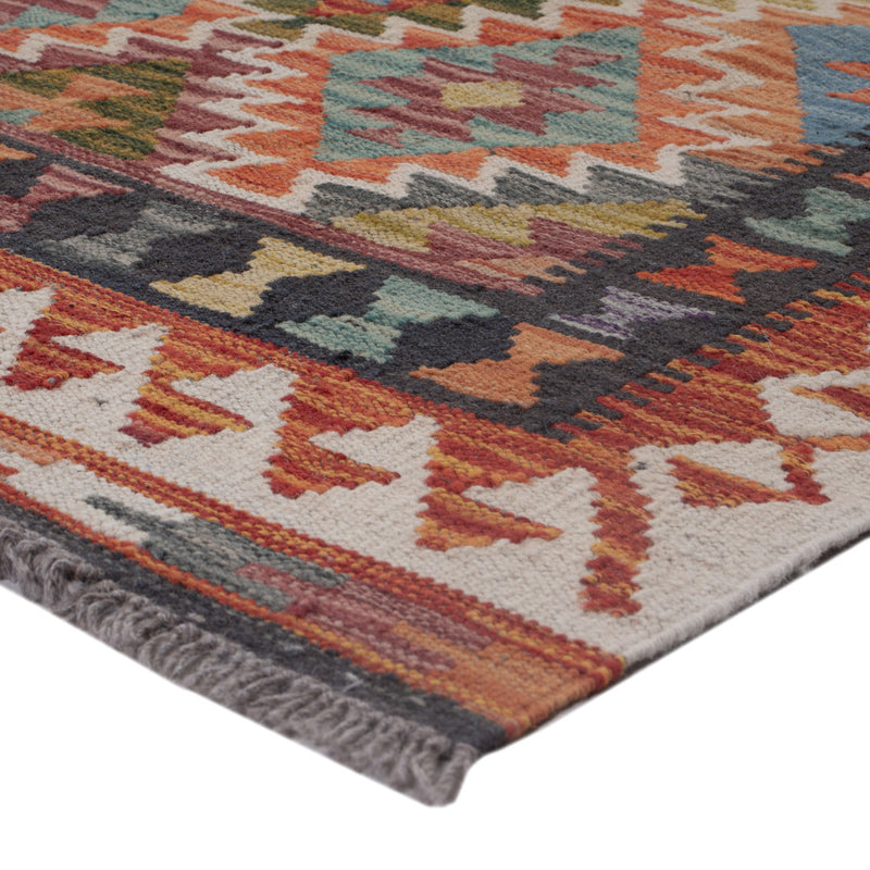 Kelim Rug - Splash - 132 x 85 cm - multicolored
