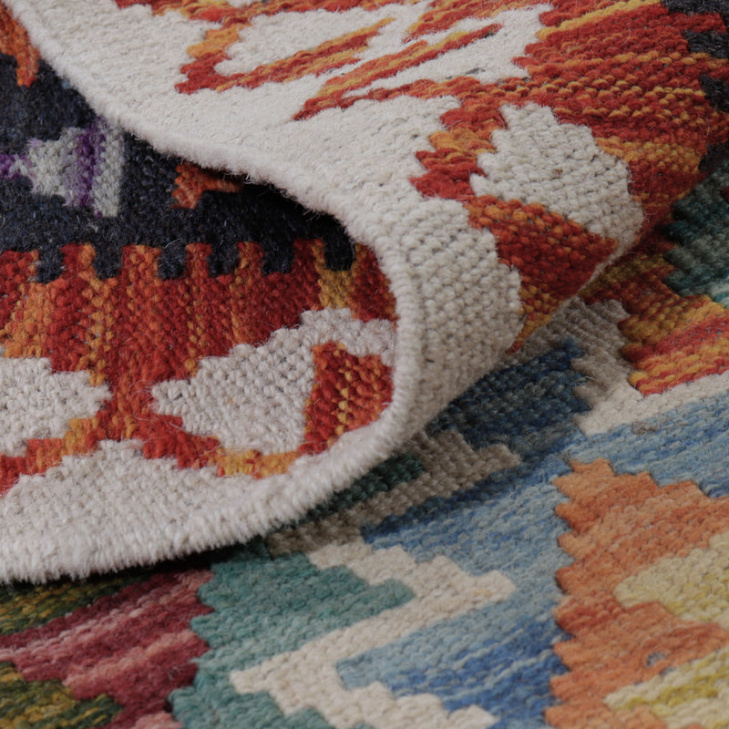 Kelim Rug - Splash - 132 x 85 cm - multicolored