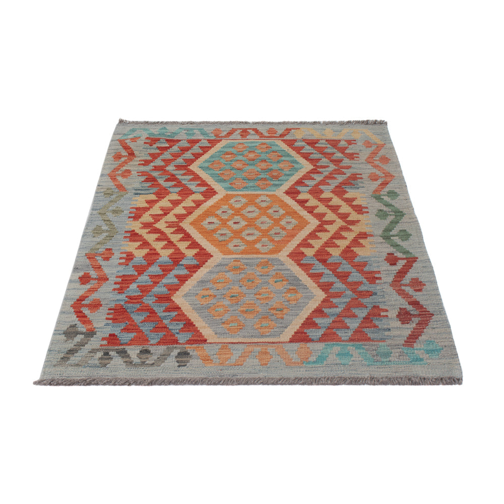 Kelim Rug - Splash - 128 x 85 cm - multicolored