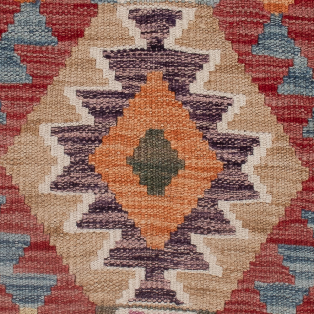 Kelim Rug - Splash - 127 x 74 cm - multicolored
