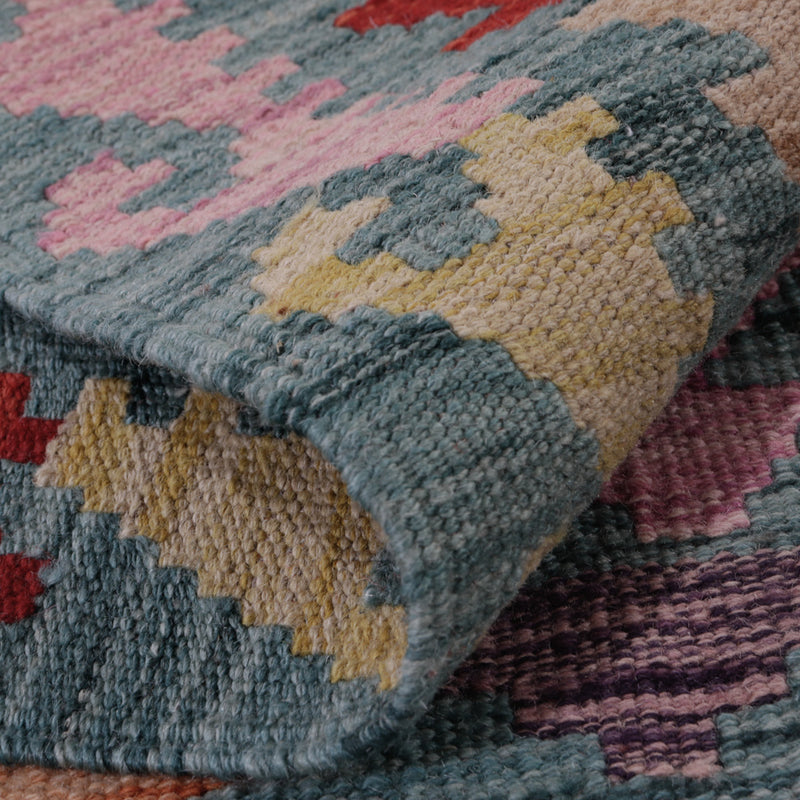 Kelim Rug - Splash - 127 x 74 cm - multicolored