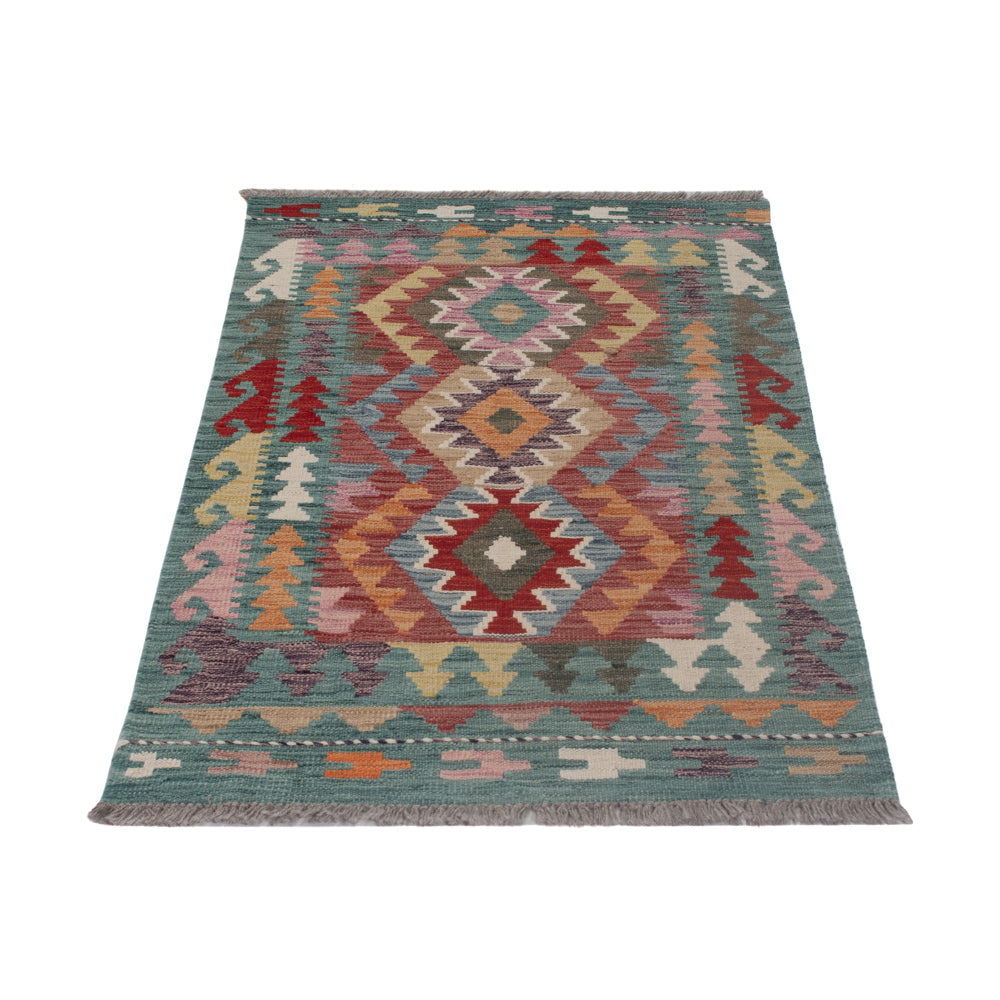 Kelim Rug - Splash - 127 x 74 cm - multicolored