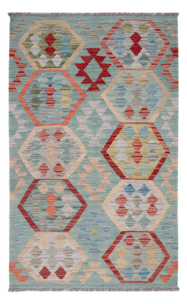 Kelim Rug - Splash - 130 x 79 cm - multicolored