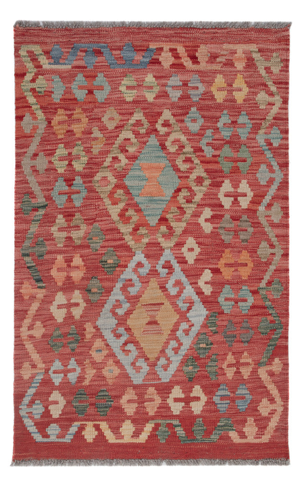 Kelim Rug - Splash - 117 x 76 cm - multicolored