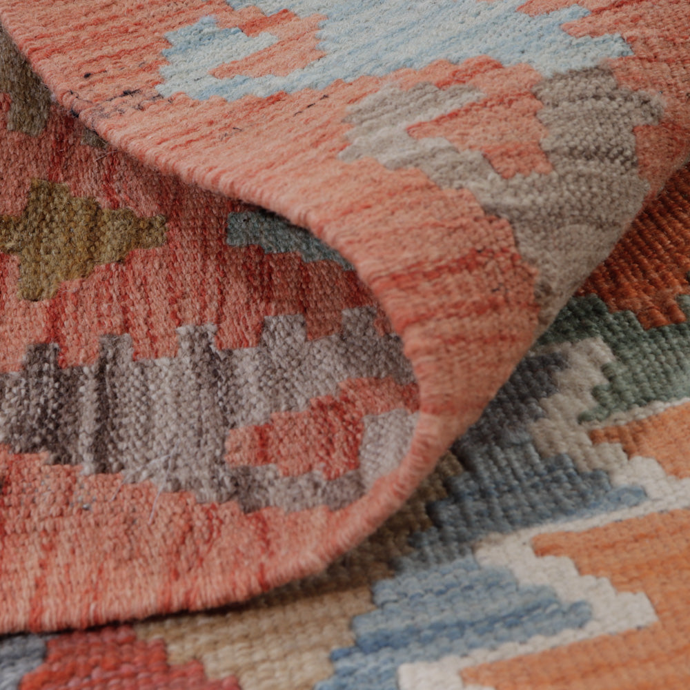 Kelim Teppich - Splash - 124 x 80 cm - mehrfarbig