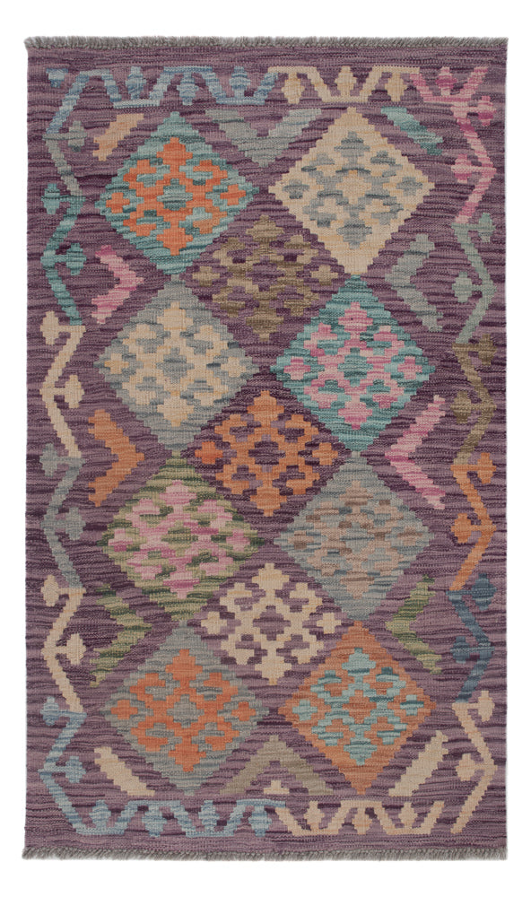 Kelim Rug - Splash - 135 x 82 cm - multicolored
