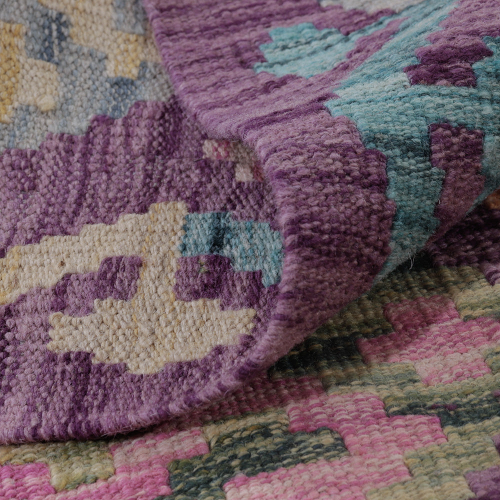 Kelim Rug - Splash - 135 x 82 cm - multicolored