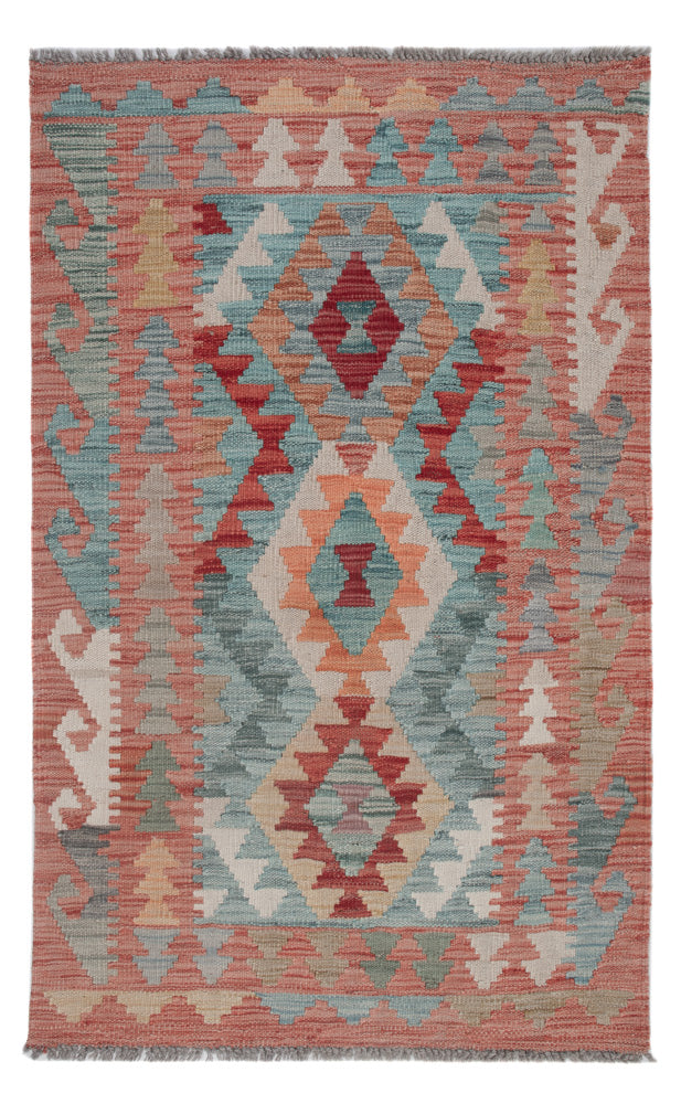 Kelim Rug - Splash - 127 x 77 cm - multicolored