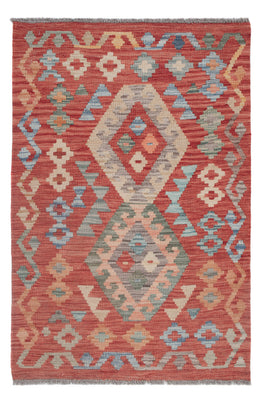 Kelim Rug - Splash - 121 x 79 cm - multicolored