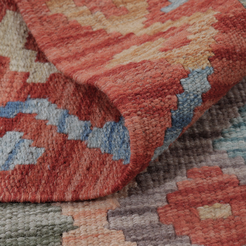 Kelim Rug - Splash - 121 x 79 cm - multicolored