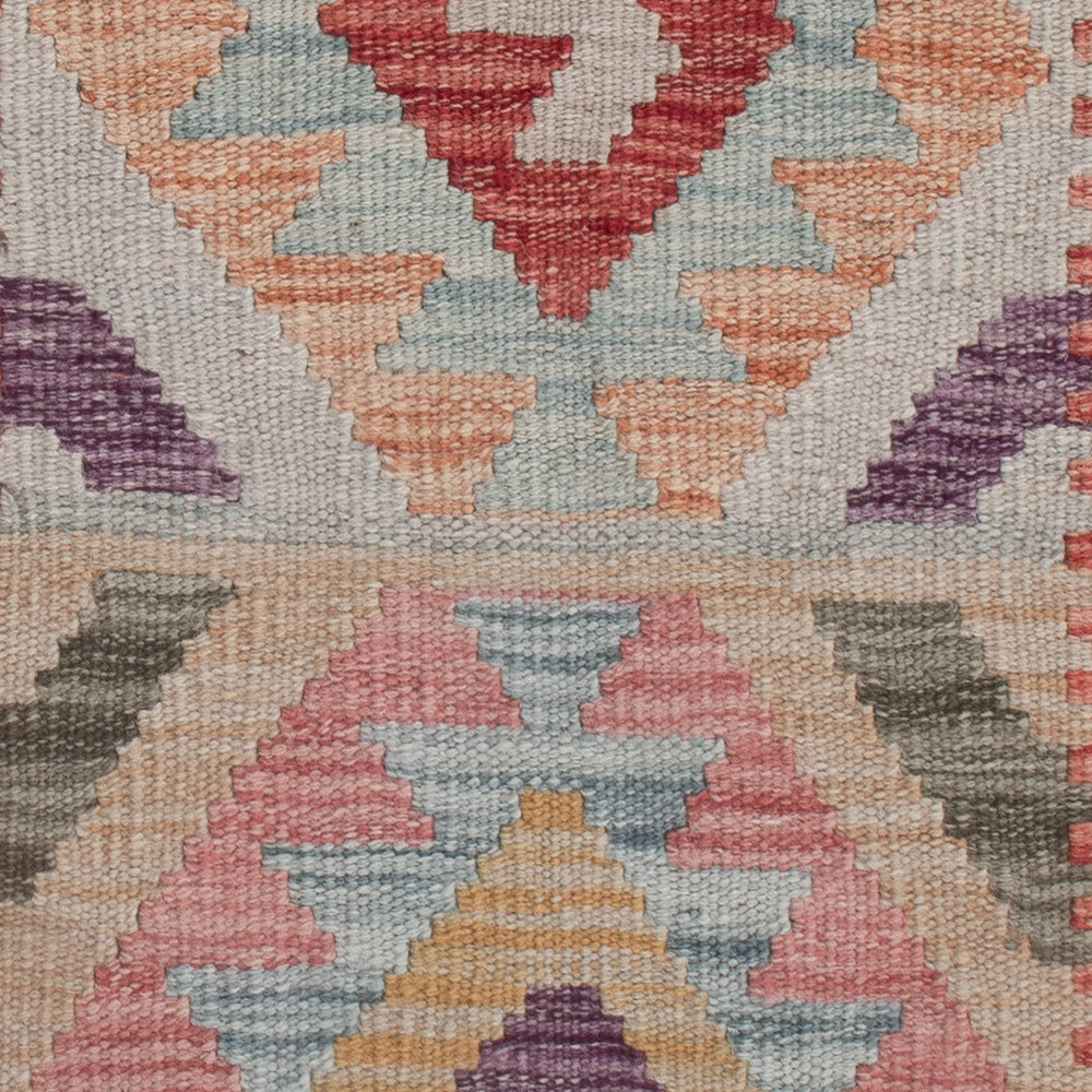 Kelim Rug - Splash - 131 x 76 cm - multicolored