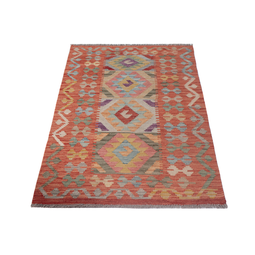Kelim Rug - Splash - 131 x 76 cm - multicolored
