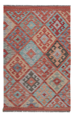 Kelim Rug - Splash - 128 x 81 cm - multicolored