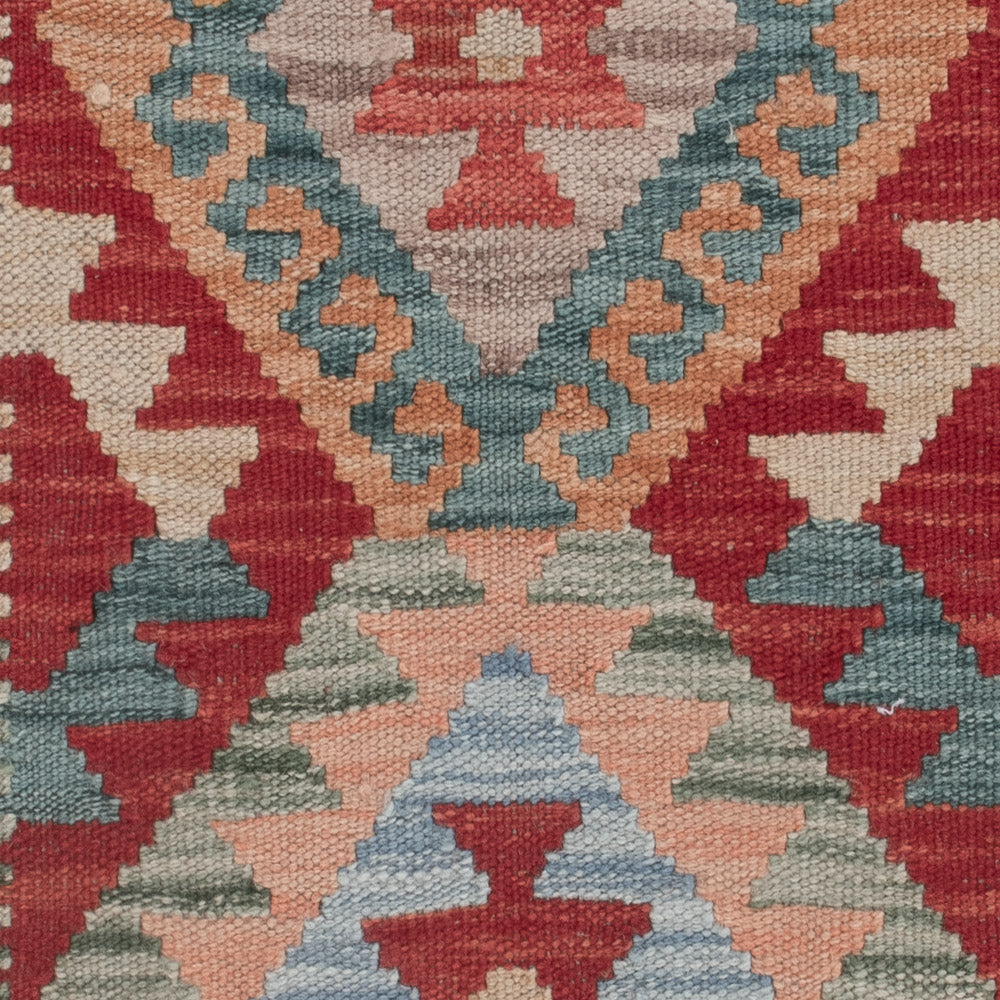 Kelim Rug - Splash - 129 x 79 cm - multicolored