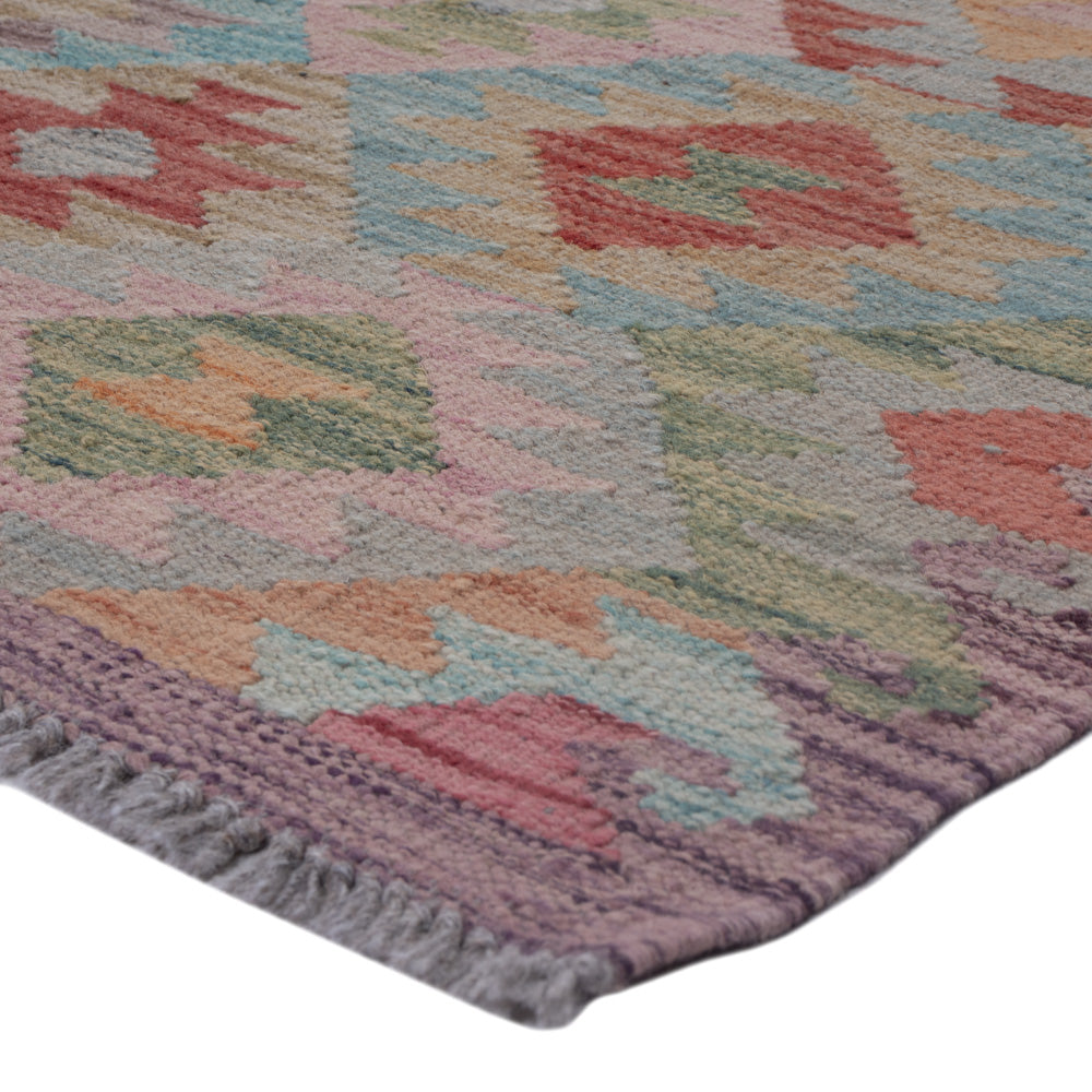Kelim Rug - Splash - 129 x 74 cm - multicolored