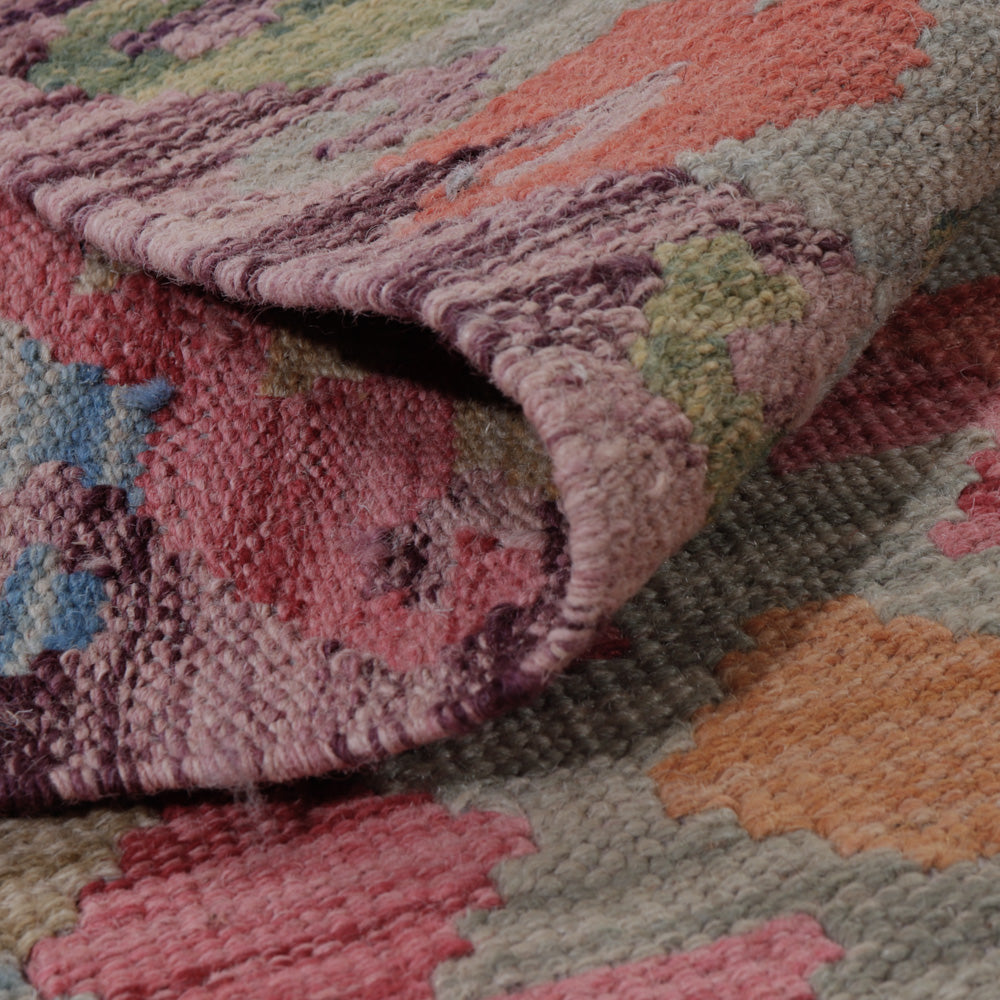 Kelim Rug - Splash - 129 x 74 cm - multicolored